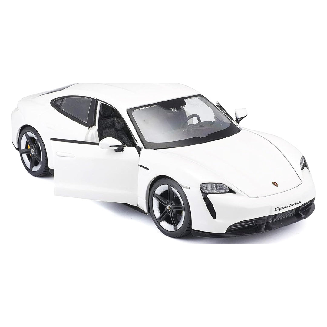 Porsche Taycan Turbo S White 1/24 Vehicle Toy