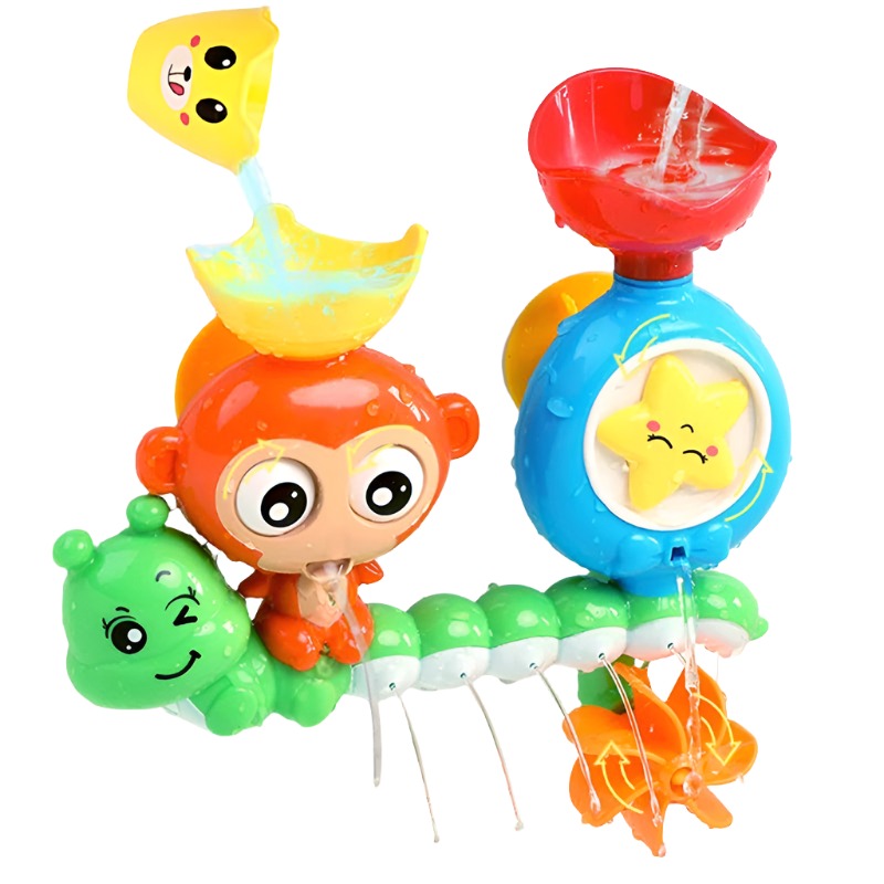 Monkey Caterpillar Bath Toy for Kids