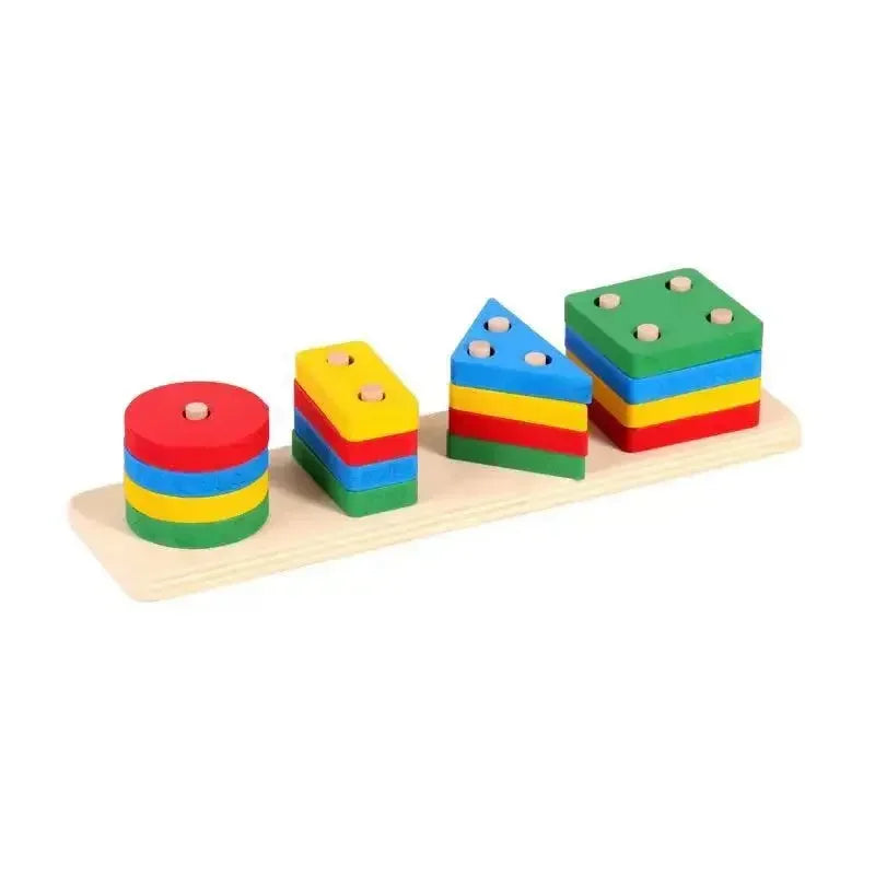 Montessori Colorful Bead Puzzle Fun Toys For Kids