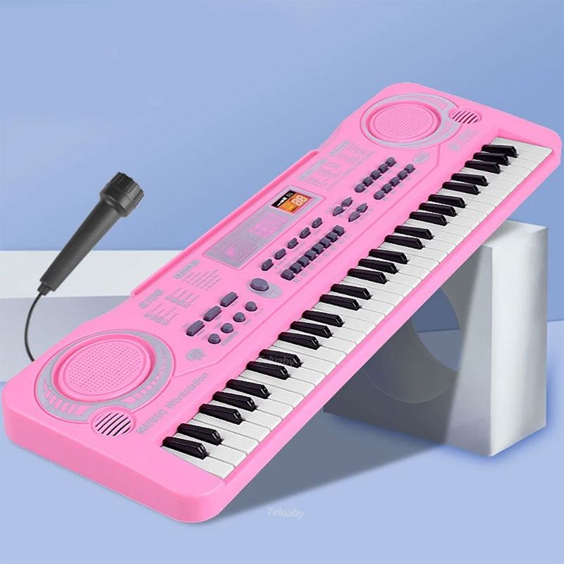 Electronic Piano Keyboard with Microphone