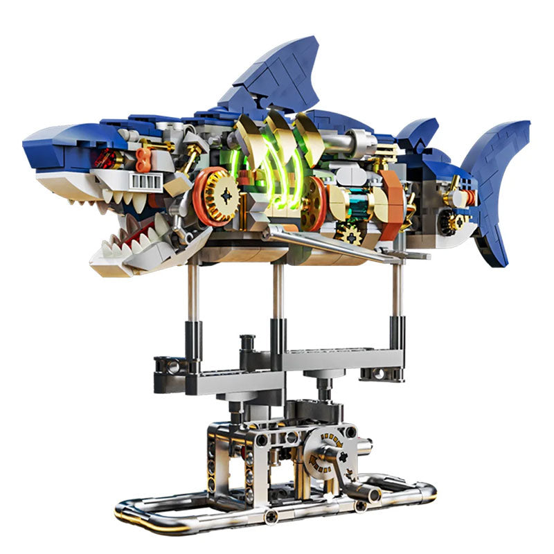 Mechanical Shark Sea Life Blocks Building Set For Kids