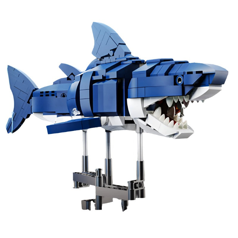 Mechanical Shark Sea Life Blocks Building Set For Kids