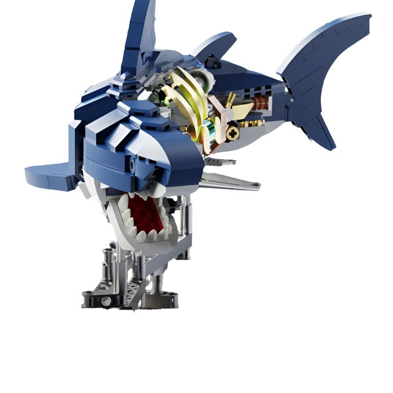 Mechanical Shark Sea Life Blocks Building Set For Kids