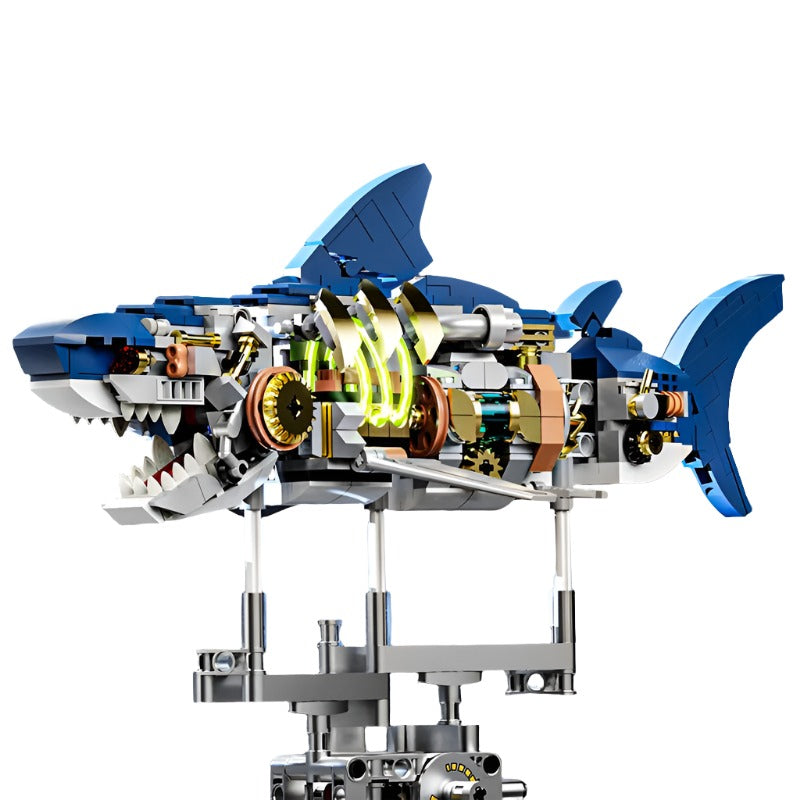 Mechanical Shark Sea Life Blocks Building Set For Kids