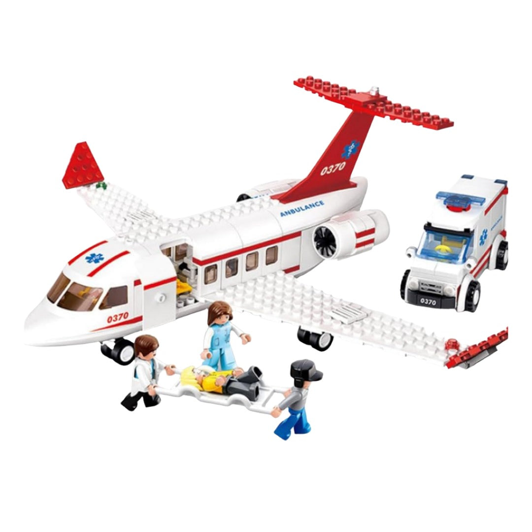 Educational City Cargo Aircraft Building Blocks Set Toy