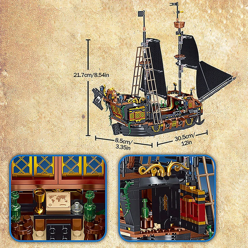 Pirate Ship Building Blocks Model Bricks Toys For Kids