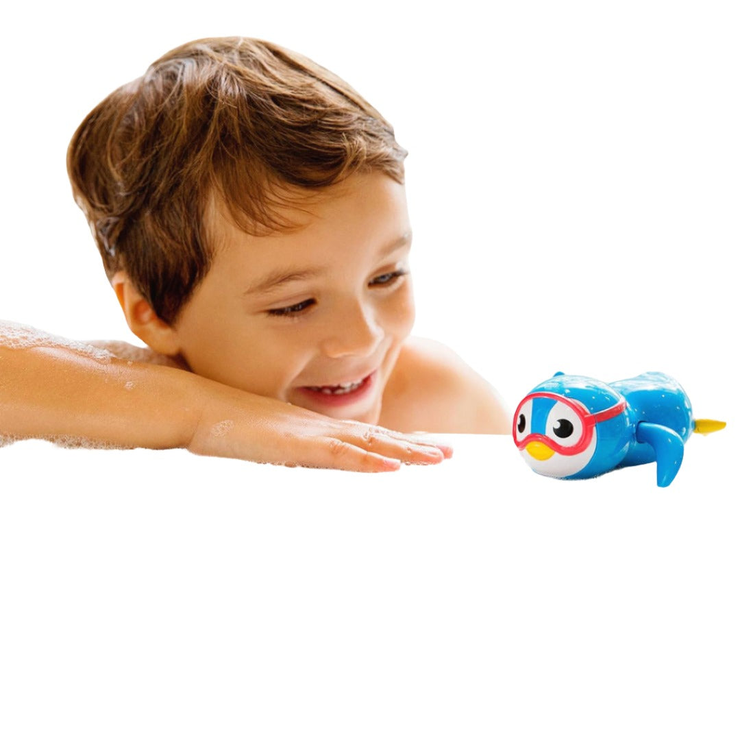 Wind Up Swimming Penguin Toddler Bath Toy