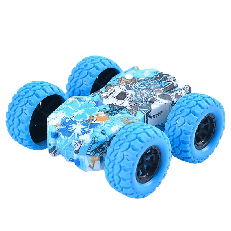 Double Side Inertia Pull Back Car Fun and Safe Toy for Kids