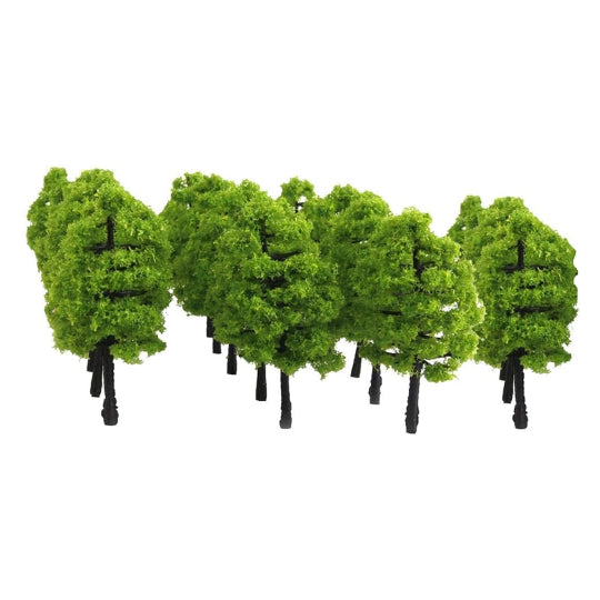 Miniature Railroad Landscape Plastic Tree Model Set For Kids