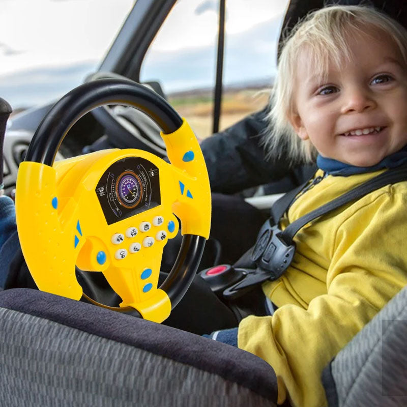 Electric Musical Steering Wheel Toy for Kids