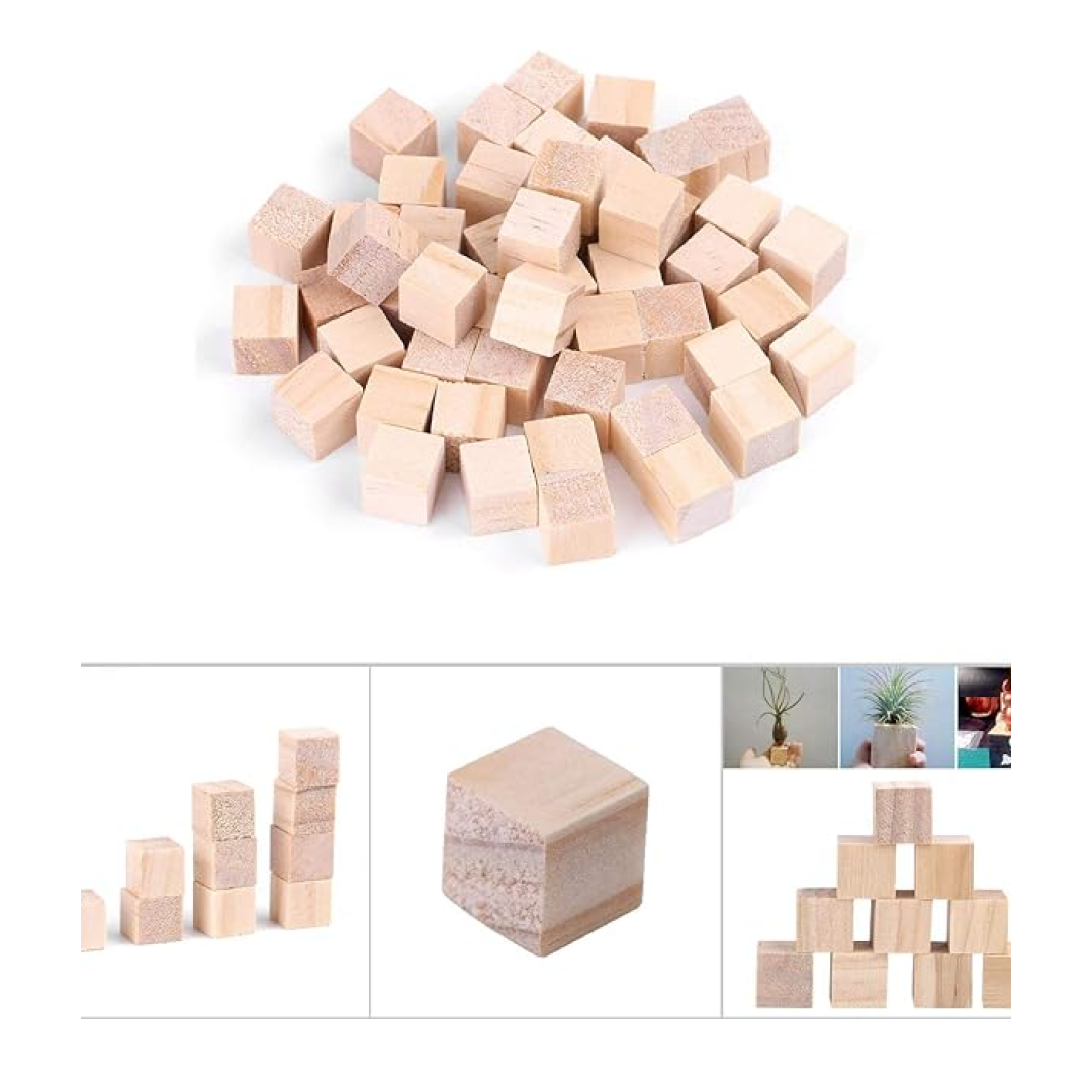 DIY Wooden Square Blocks Crafty Fun for Kids