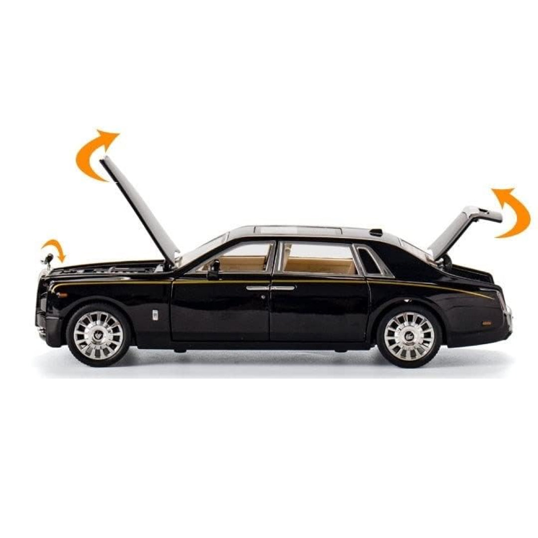 1:24 Black Rolls-Royce Phantom Diecast Model Car