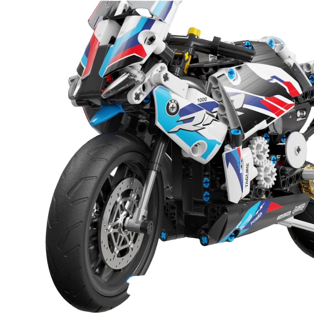 Expert Motorcycle Model Building Blocks Set For Kids