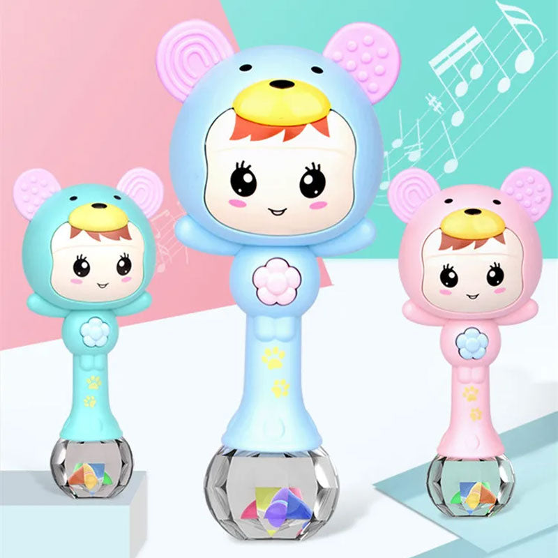 LED Light Baby Rattle Musical Hand Toy For Toddlers