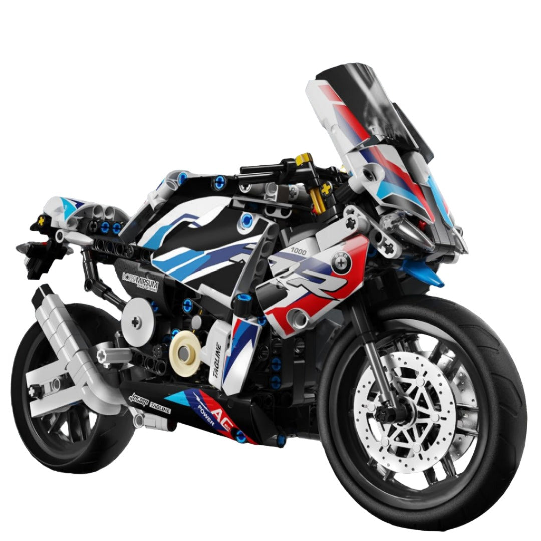 Expert Motorcycle Model Building Blocks Set For Kids