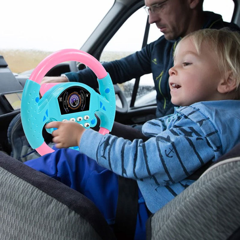 Electric Musical Steering Wheel Toy for Kids