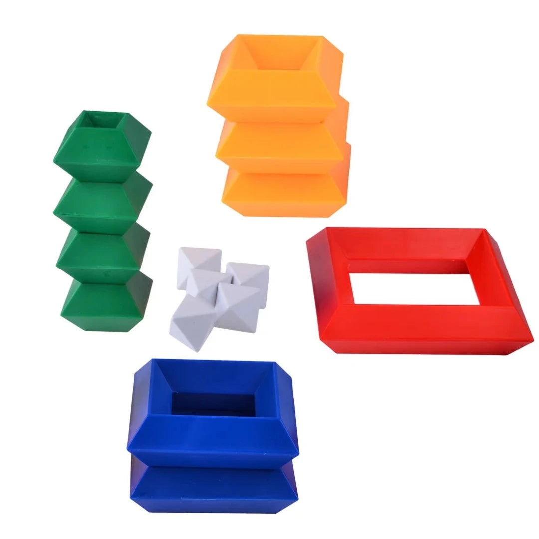 3D Pyramid Building Blocks Construction Set for Kids