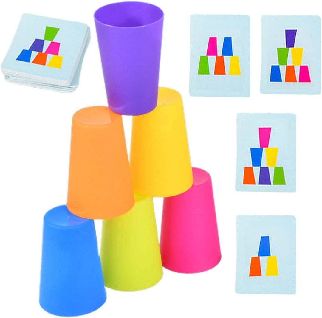 Color Stack Montessori Speed Logic Game For Kids