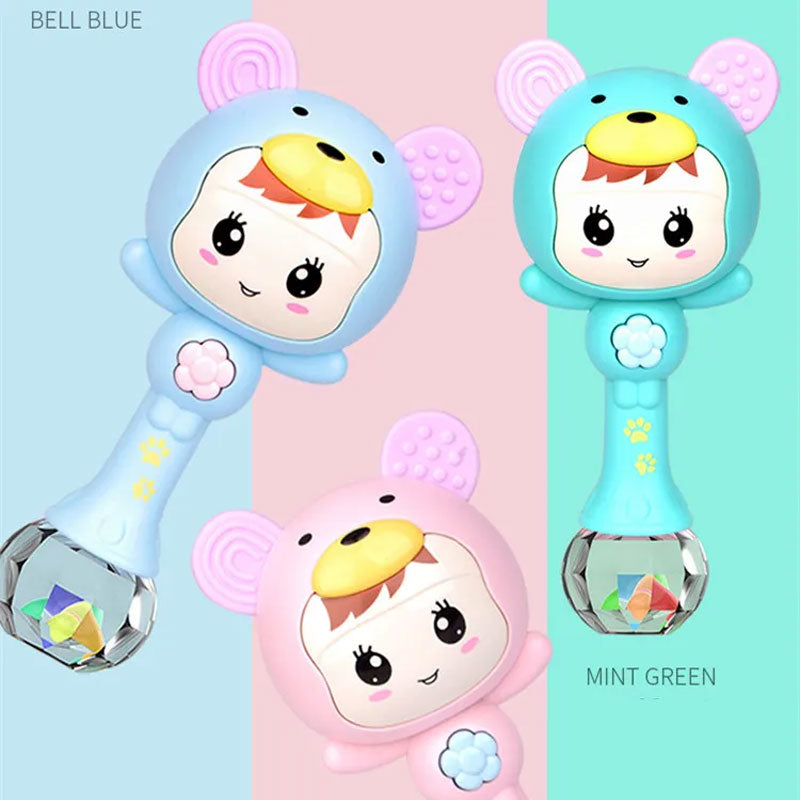 LED Light Baby Rattle Musical Hand Toy For Toddlers