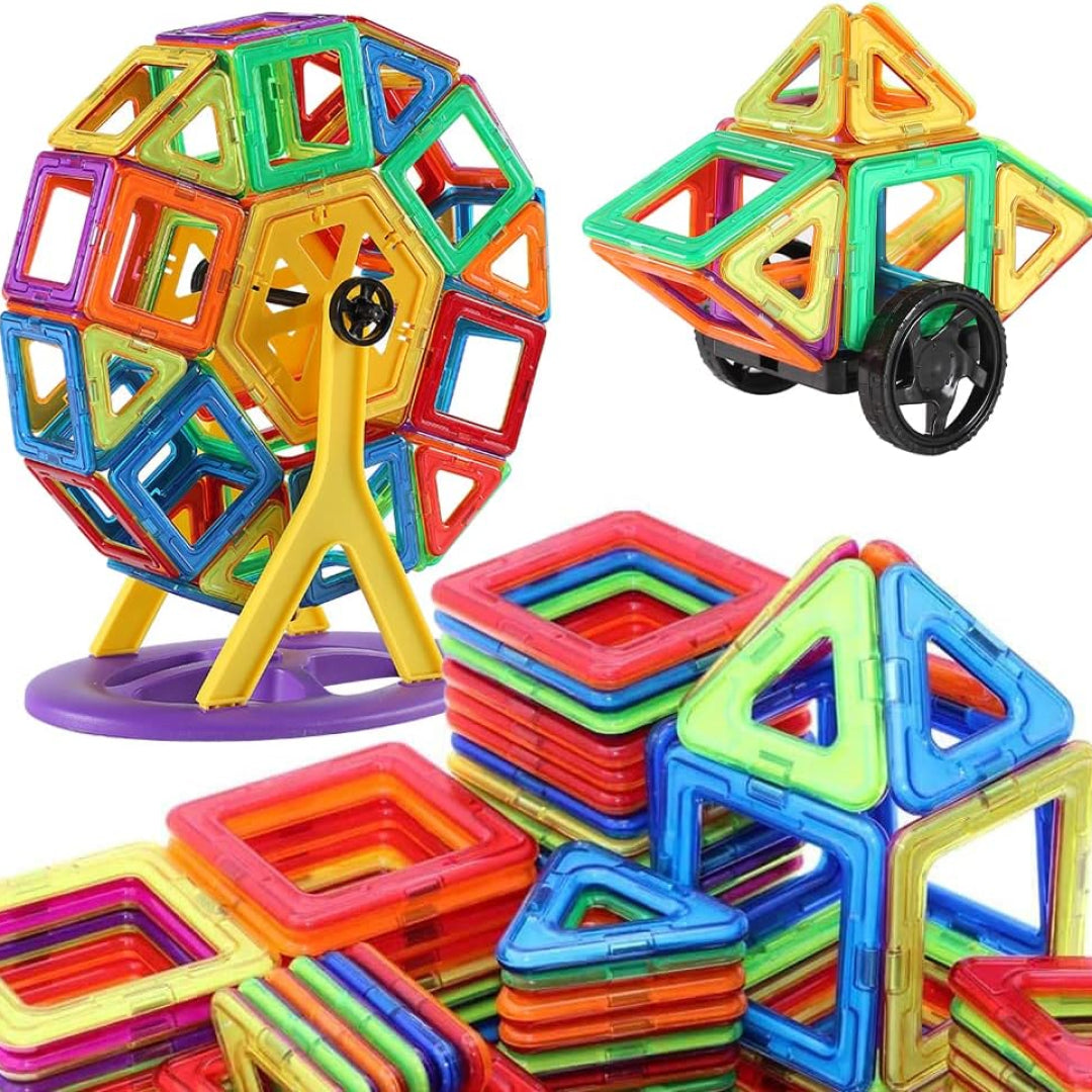 Magnetic 60-Piece Building Blocks Set for Kids