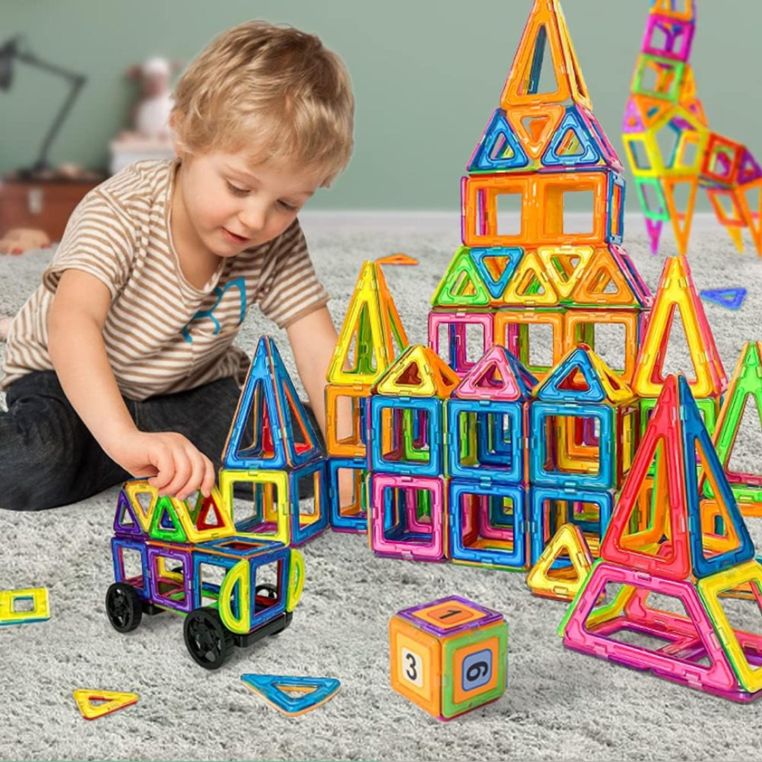 Magnetic 60-Piece Building Blocks Set for Kids