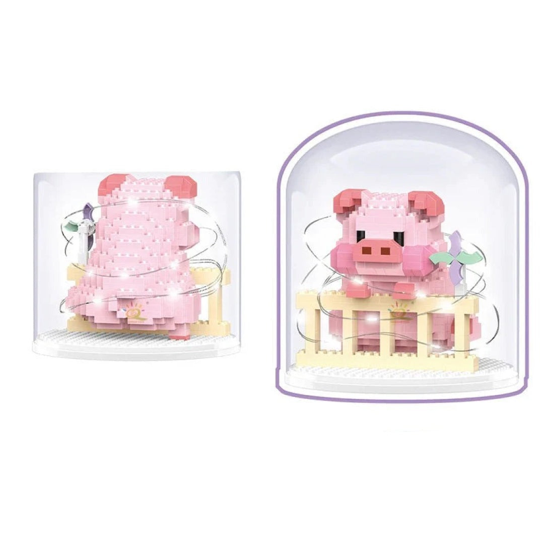 Mini Pig 3D Diamond Building Blocks Set Toys For Kids