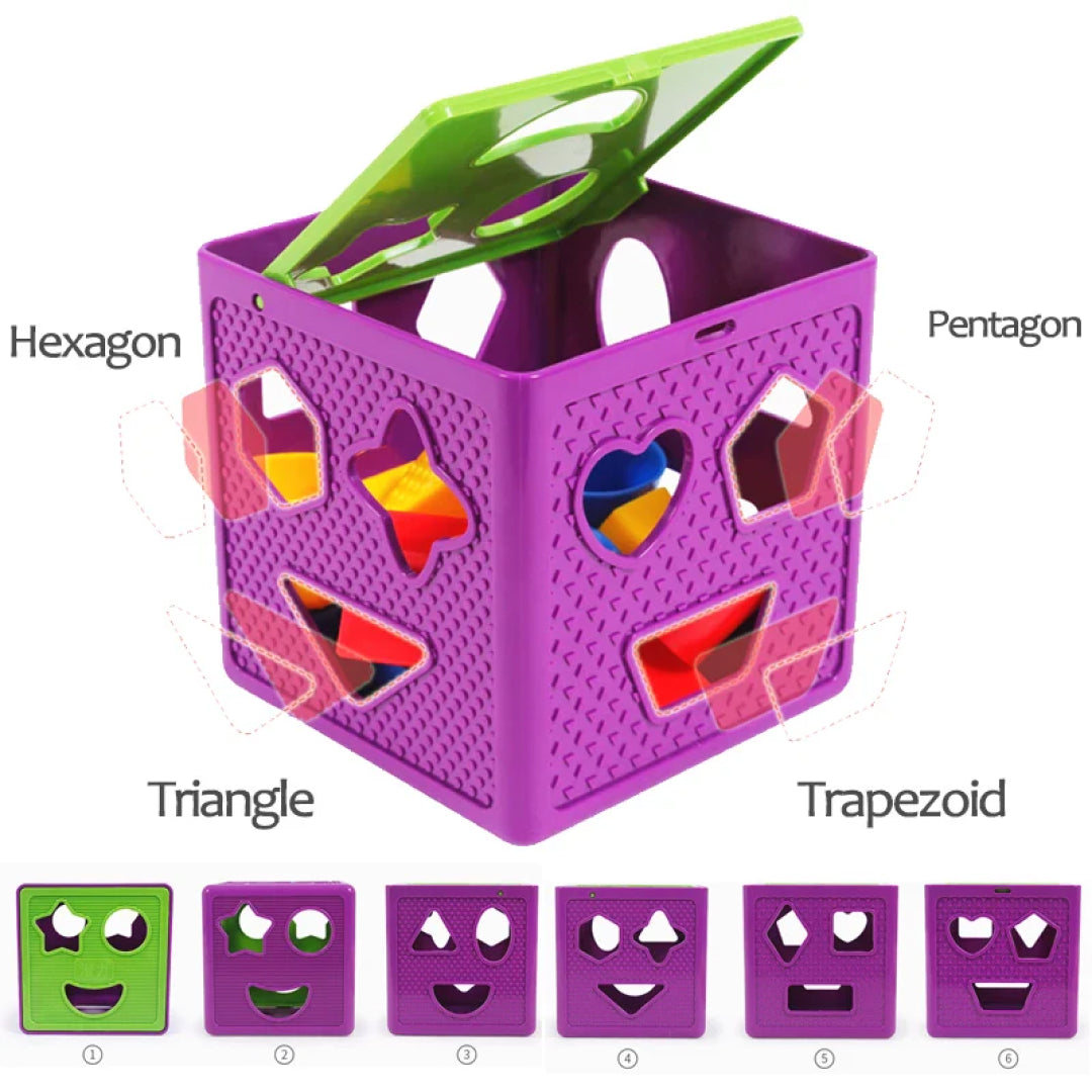 Blocks Shape Sorter Toy Box Geometric Shape Toy