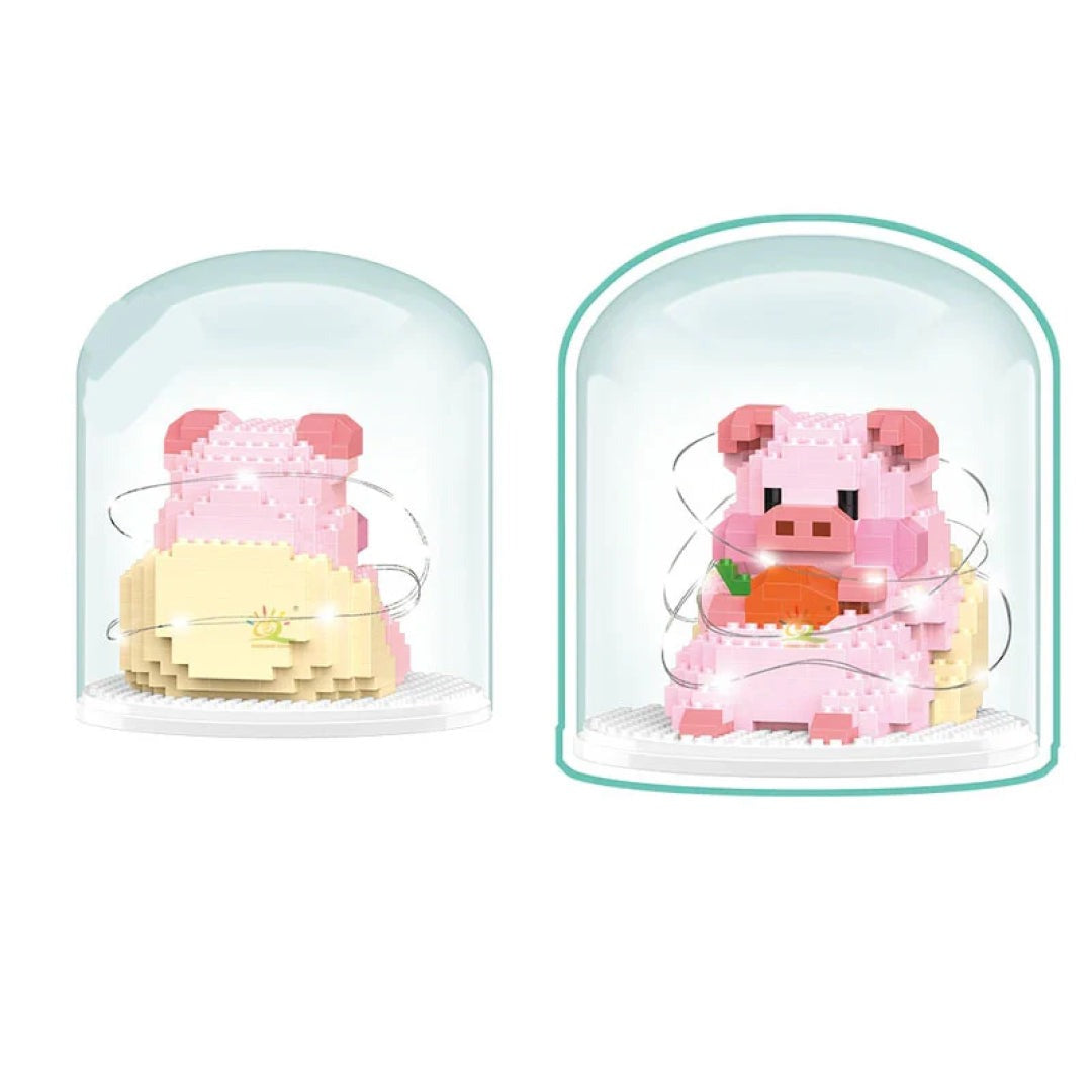 Mini Pig 3D Diamond Building Blocks Set Toys For Kids