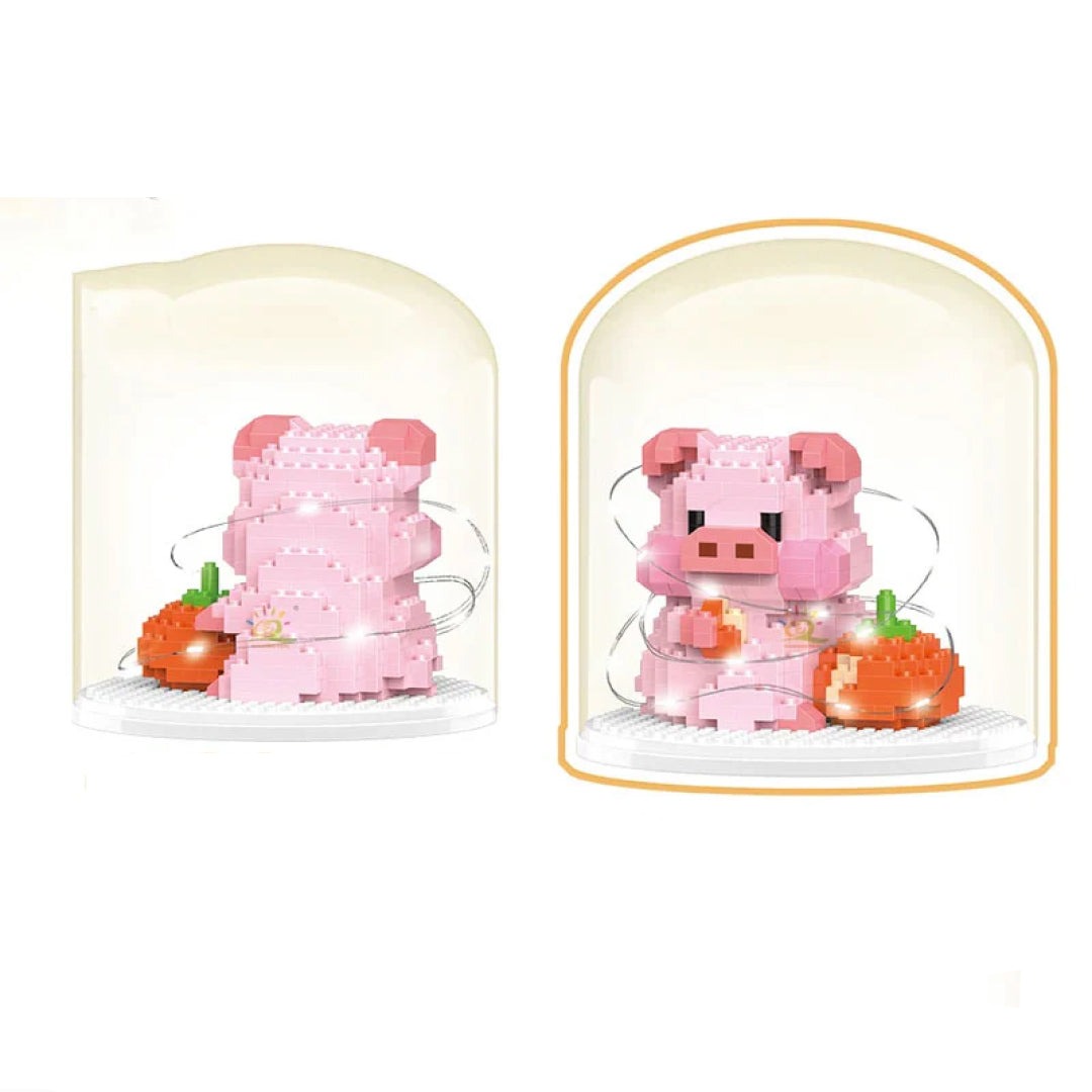 Mini Pig 3D Diamond Building Blocks Set Toys For Kids