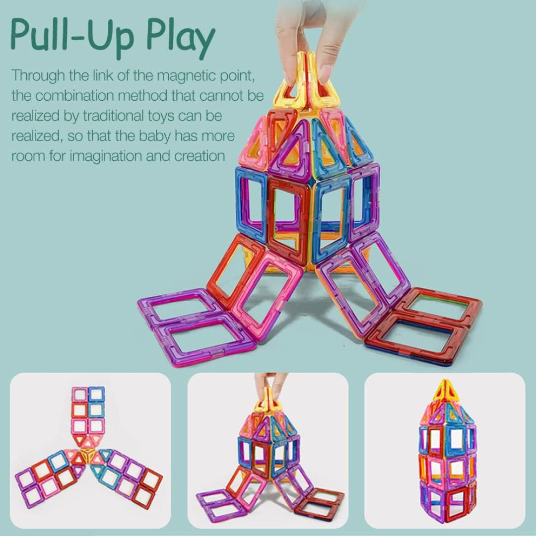 Magnetic 60-Piece Building Blocks Set for Kids