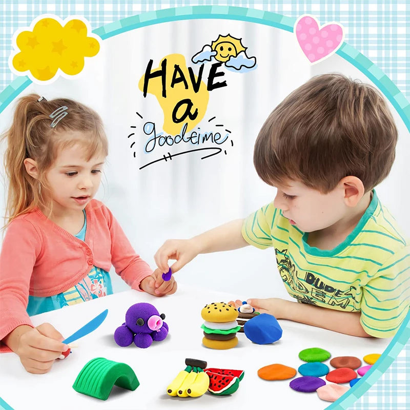 Colorful Creations Air Dry Plasticine Clay for Kids