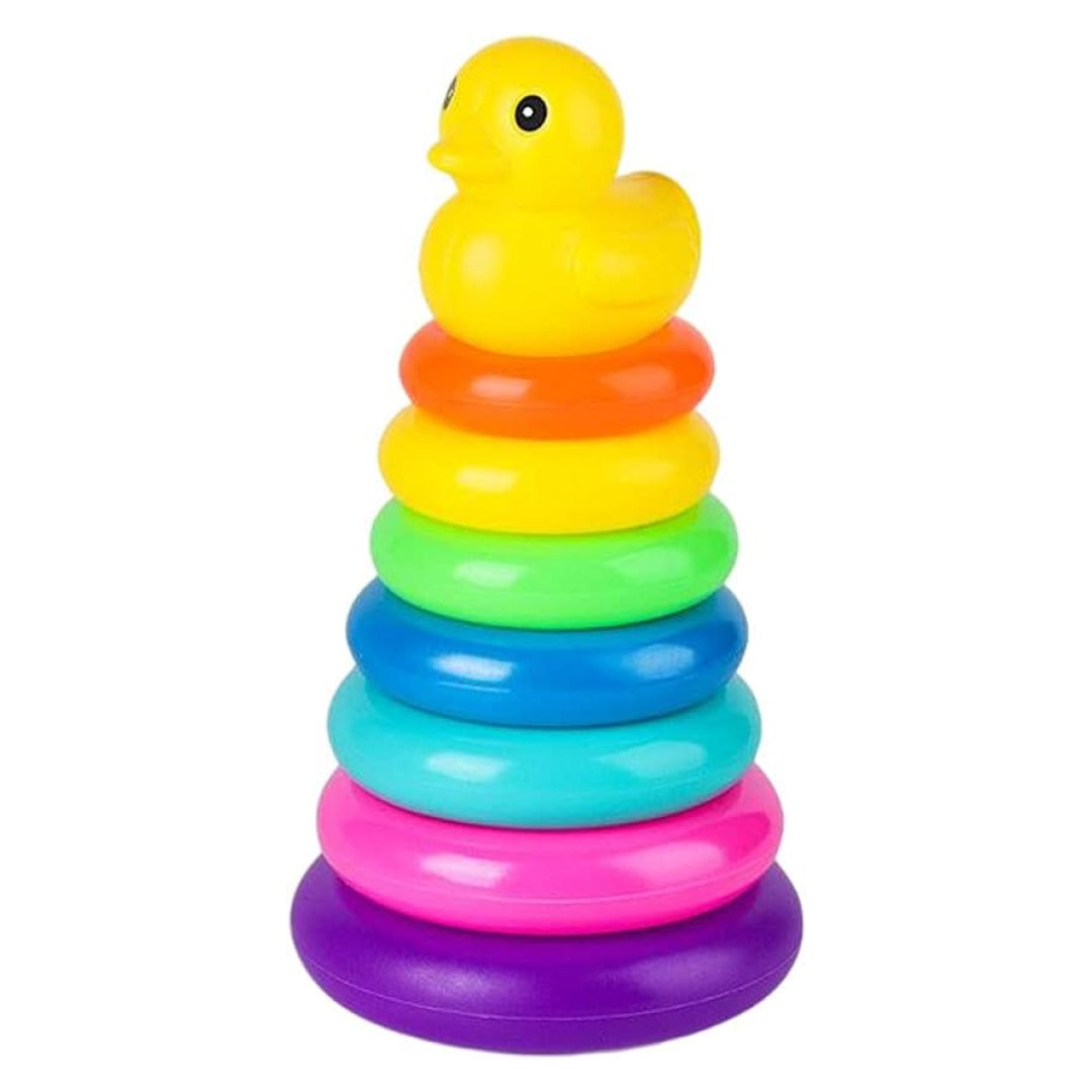 Educational Stacking Rainbow Duck Tower Indoor Game