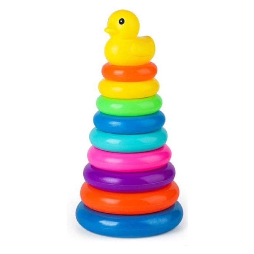 Educational Stacking Rainbow Duck Tower Indoor Game