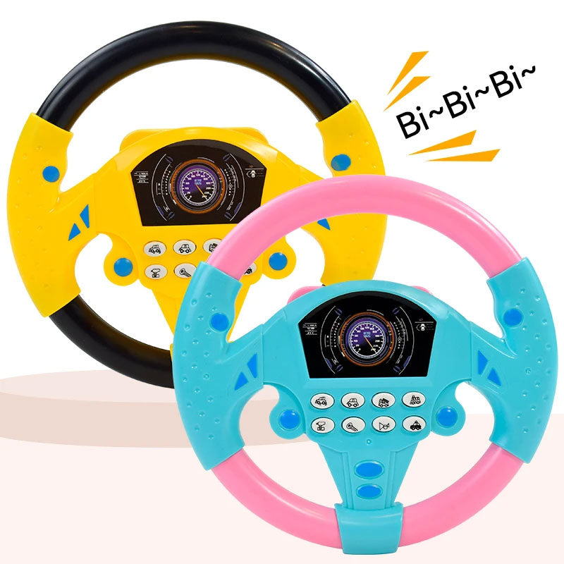 Electric Musical Steering Wheel Toy for Kids