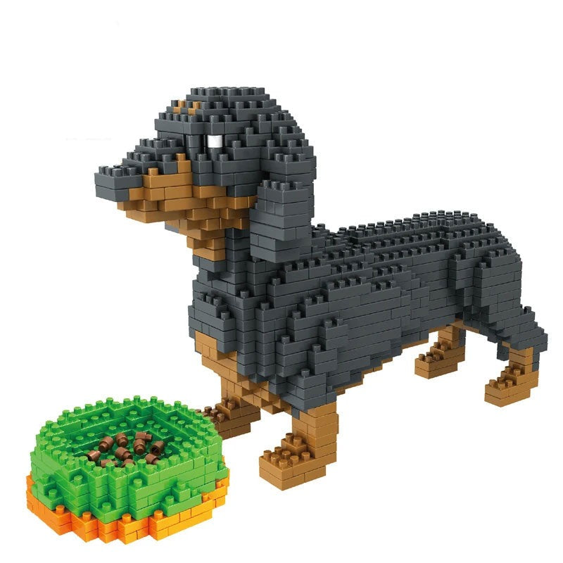 Mini Dog Model Building Block Set Toys For Kids