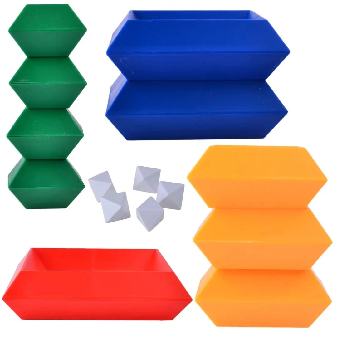 3D Pyramid Building Blocks Construction Set for Kids