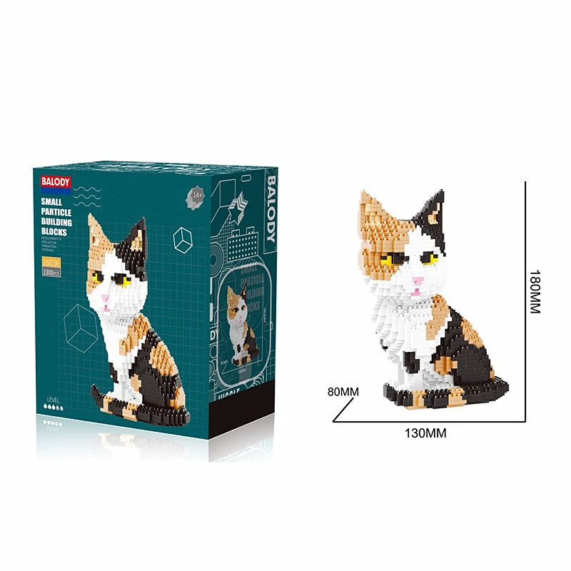 Educational Creative Pet Dog and Cat Building Blocks Toy