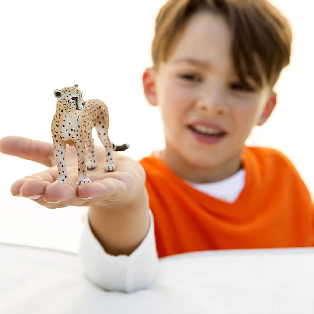 Realistic Female Cheetah Animal Figure Toy For Kids