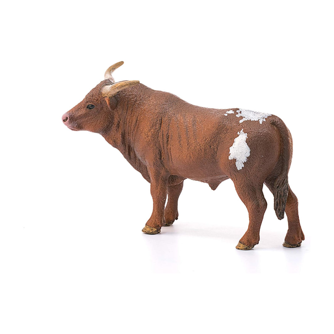 Realistic Longhorn Bull Animal Figure Toy For Kids