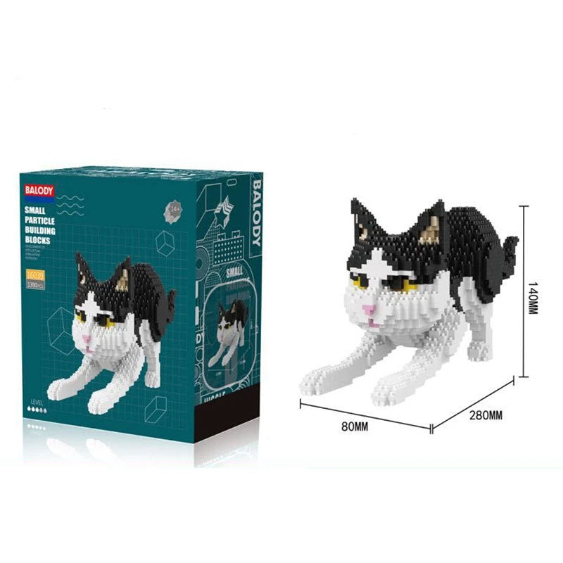 Educational Creative Pet Dog and Cat Building Blocks Toy