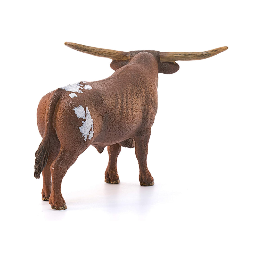 Realistic Longhorn Bull Animal Figure Toy For Kids