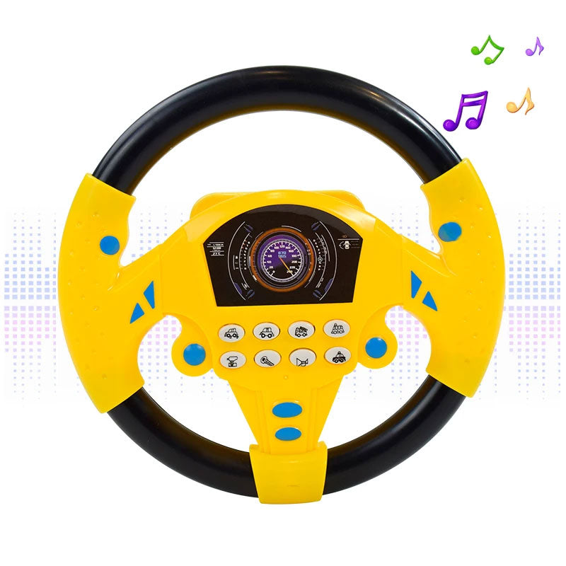 Electric Musical Steering Wheel Toy for Kids