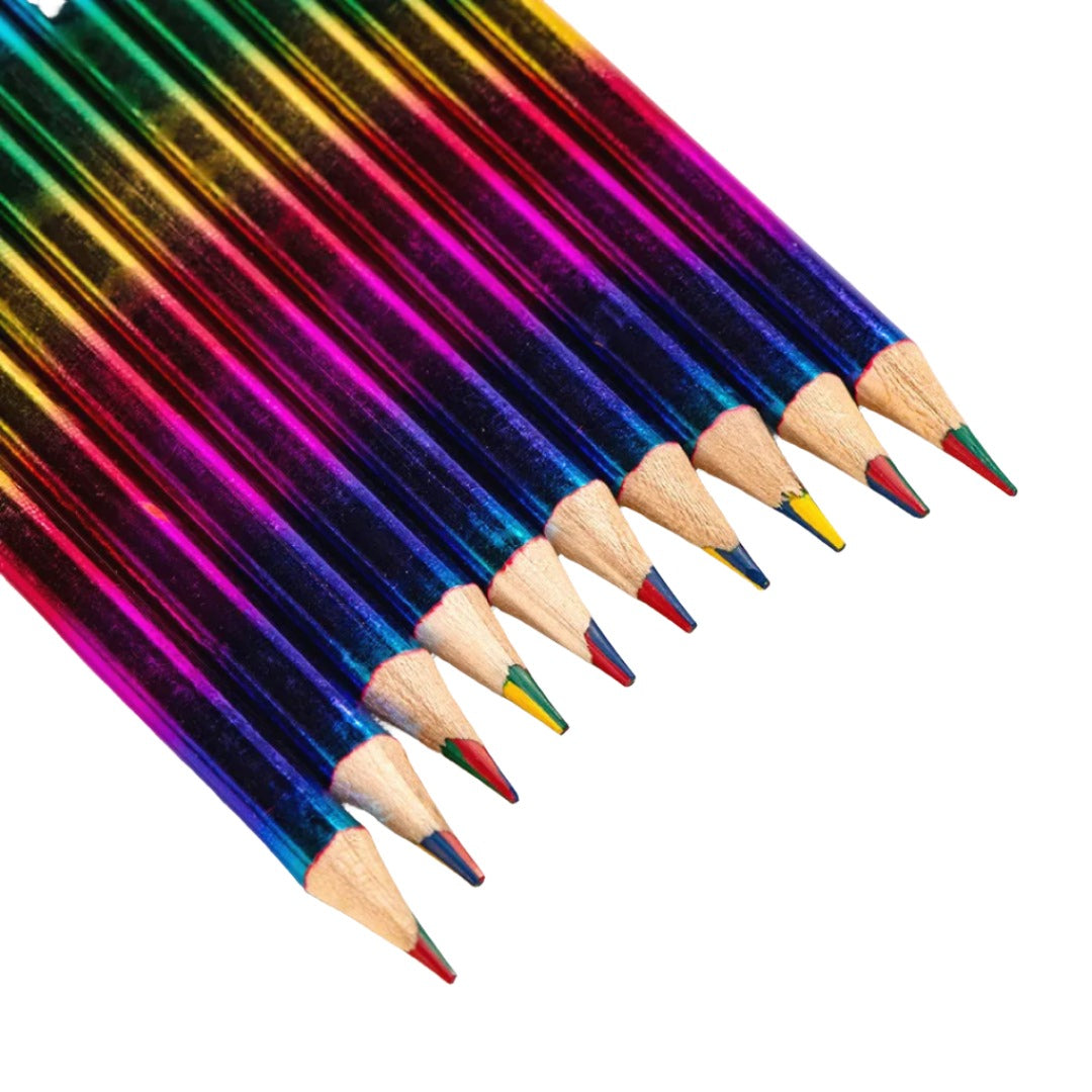 12 Piece Rainbow Pencils Drawing Crayons Set For Kids