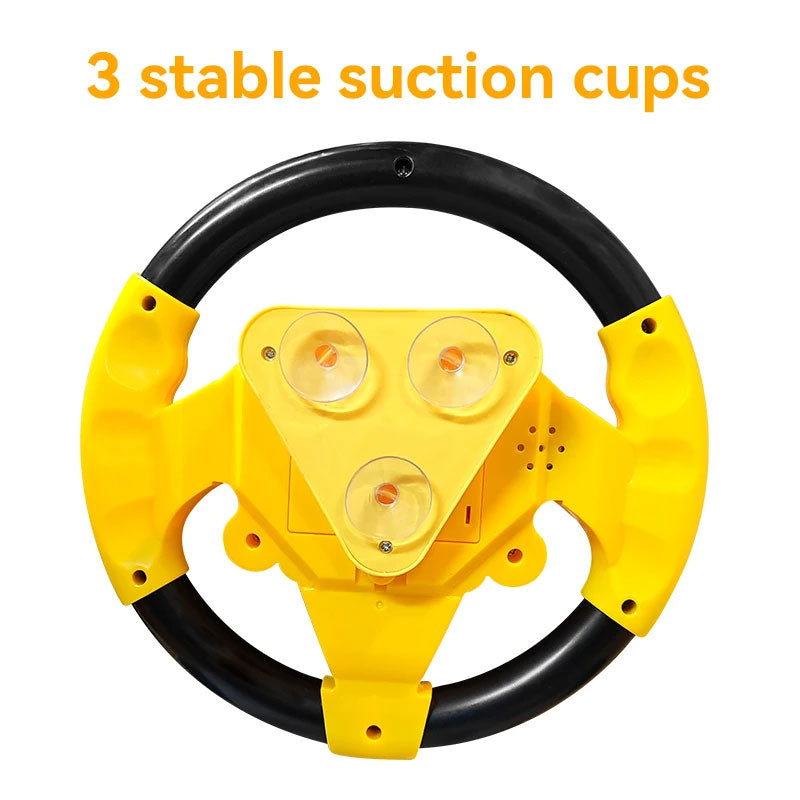 Electric Musical Steering Wheel Toy for Kids