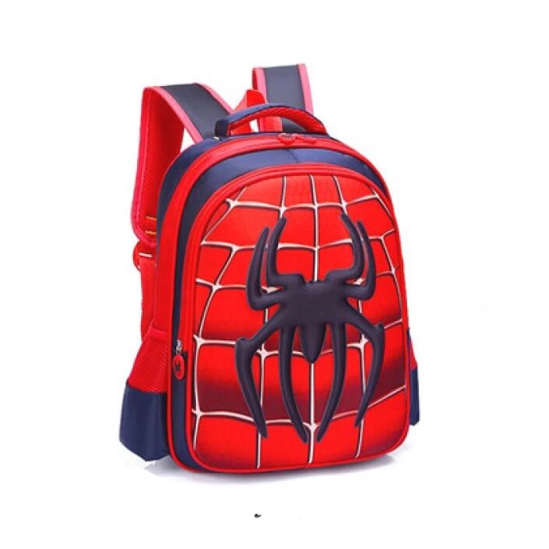 Cute Spider Sensation 3D Cartoon Schoolbag Set for Kids