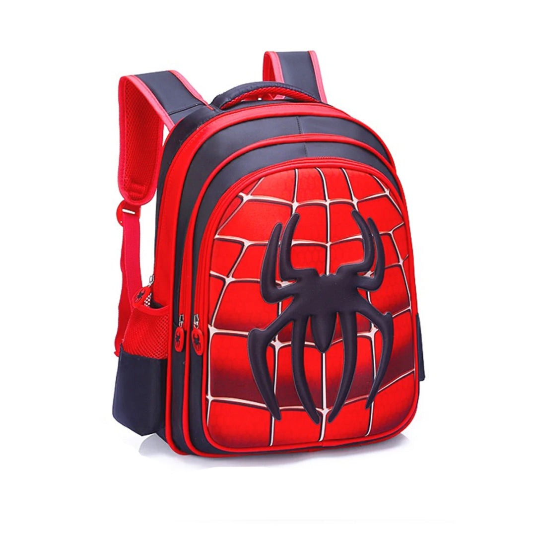 Cute Spider Sensation 3D Cartoon Schoolbag Set for Kids