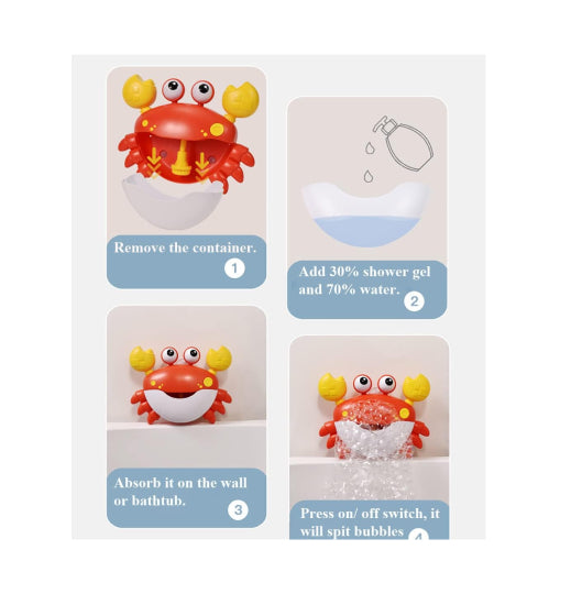 Bubble Crabs Soap Machine Bathtime Toy Fun for Kids