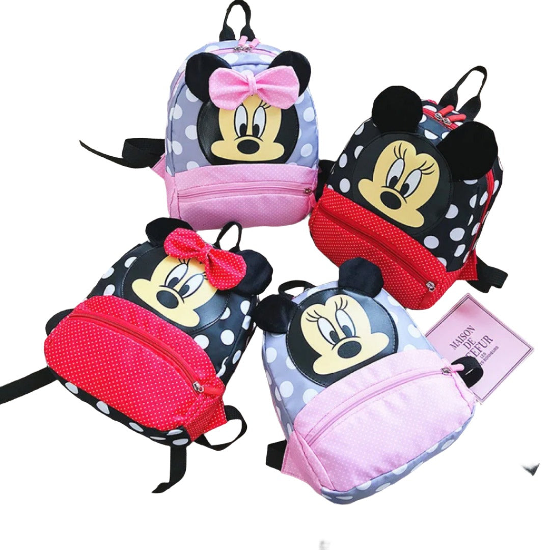 Mickey & Minnie Disney Cartoon Backpack for Kids