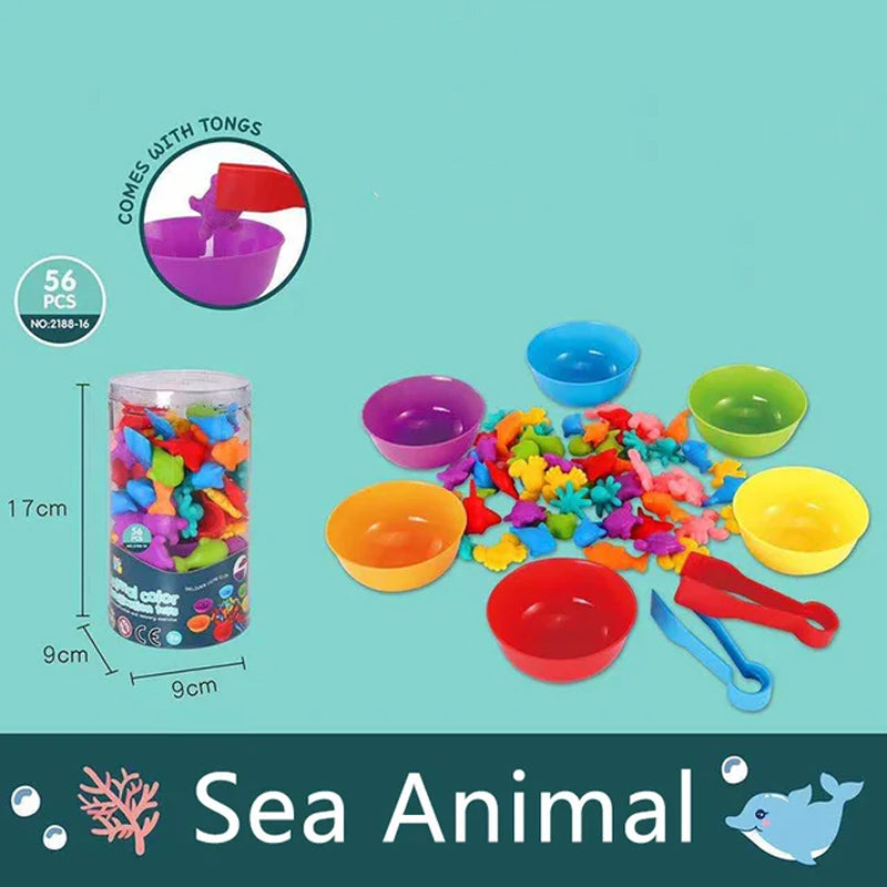 Rainbow Animal Montessori Sensory Fun Toys For Kids