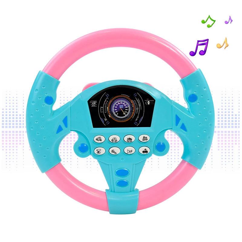 Electric Musical Steering Wheel Toy for Kids